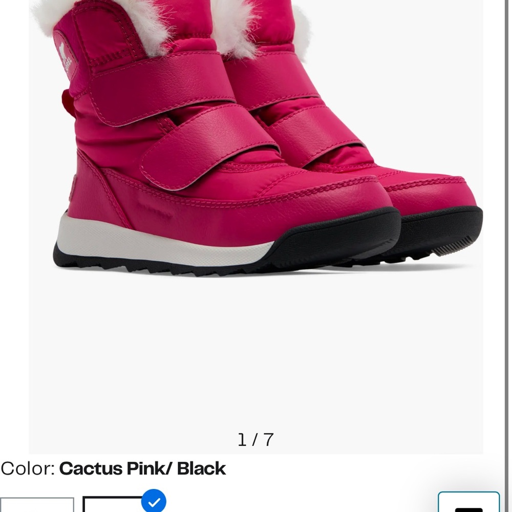 NWT Sorel Toddler Cactus Pink Winter Boots